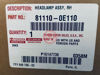 Picture of 81150-0E130 811500E130 81110-0E110 811100E110 Đèn pha Toyota Highlander 10-13